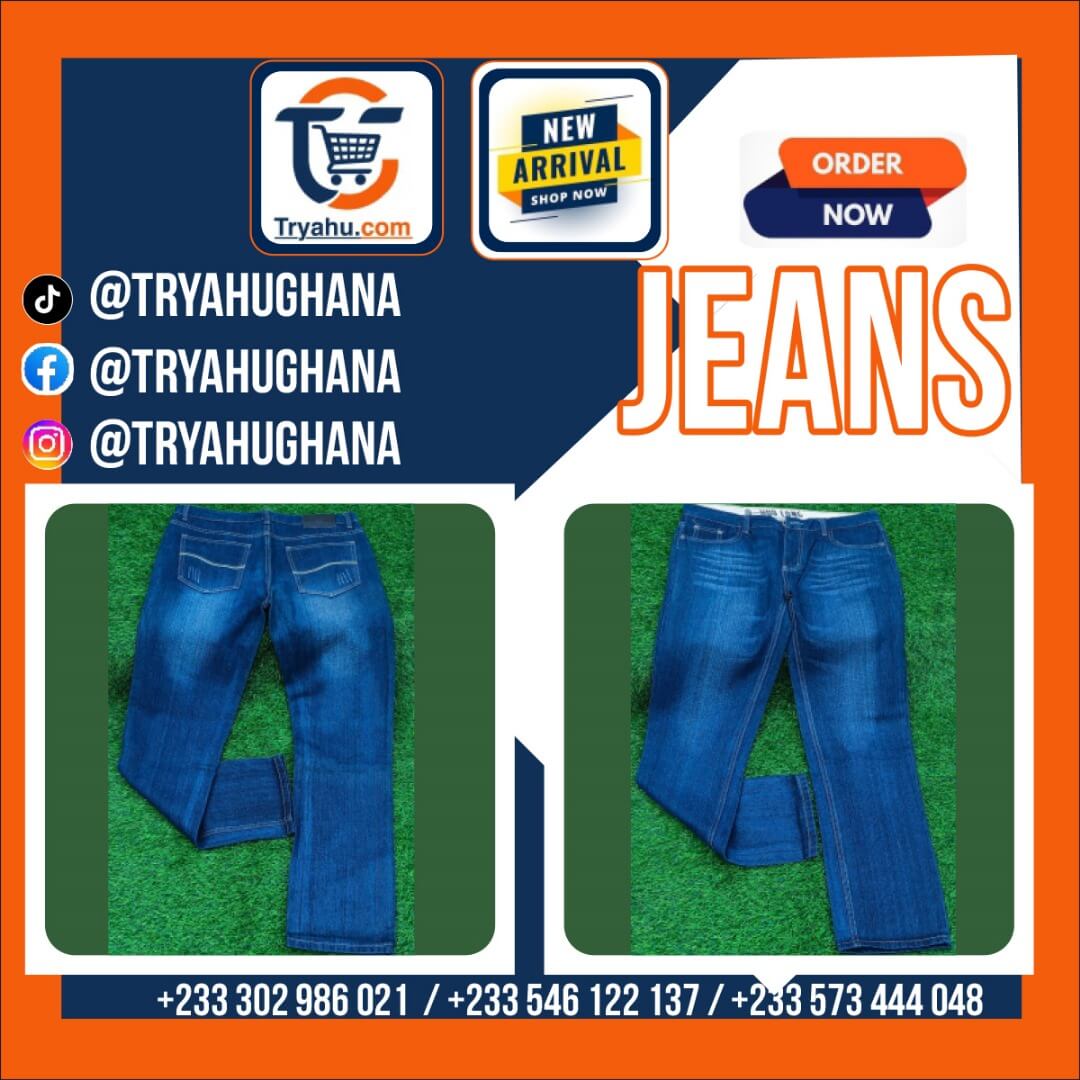 Classic Men’s Jeans for Everyday Style | Sizes 32 & 33 | Order in Ghana